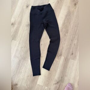 ALO Yoga Black Knit Leggings